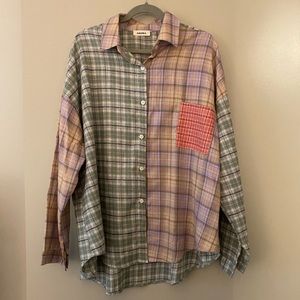 Plaid Color-block Flannel